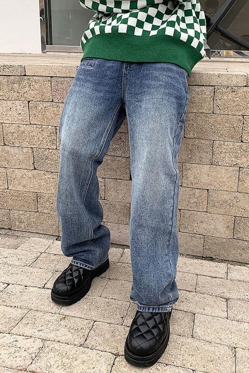 CZ Washed Vintage Loose Jeans