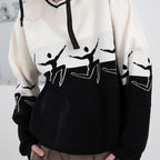 Mix7 Black and White Heavy Sweater