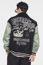 F2CE Handcuffs Woolen Varsity Jacket