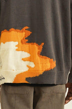 Empty Reference Flame Ripped Sweater