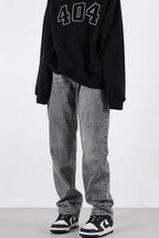 CZ Straight Loose Jeans