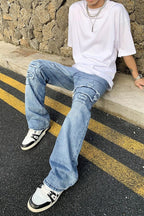 CZ Vintage Patch Flared Jeans