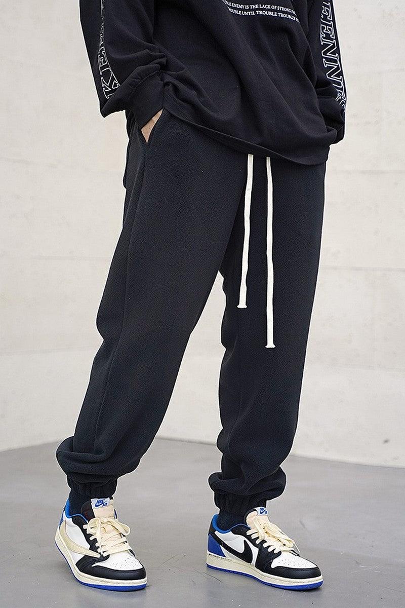 CZ Basic Drawstrings Loose Sweatpants