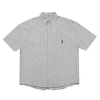 CZ Ripped Striped Button Up Shirt