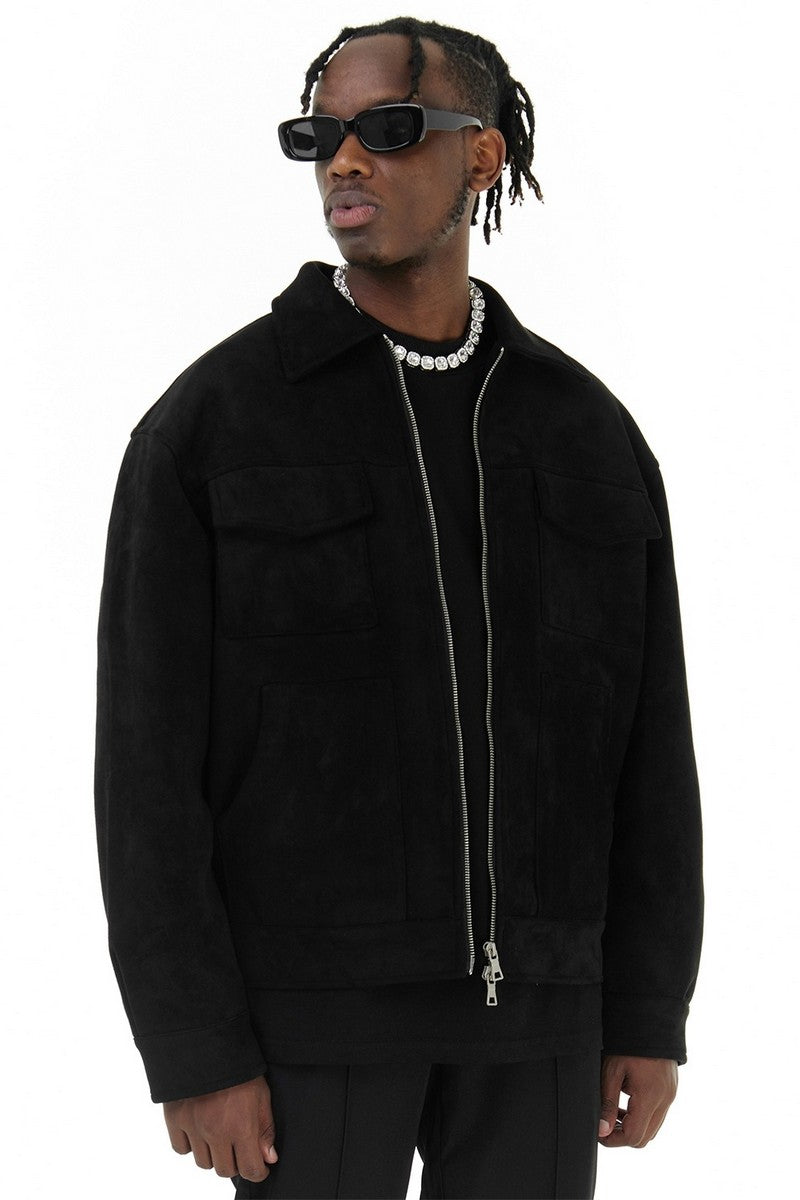 Suede Multi Pocket Jacket - EU Only