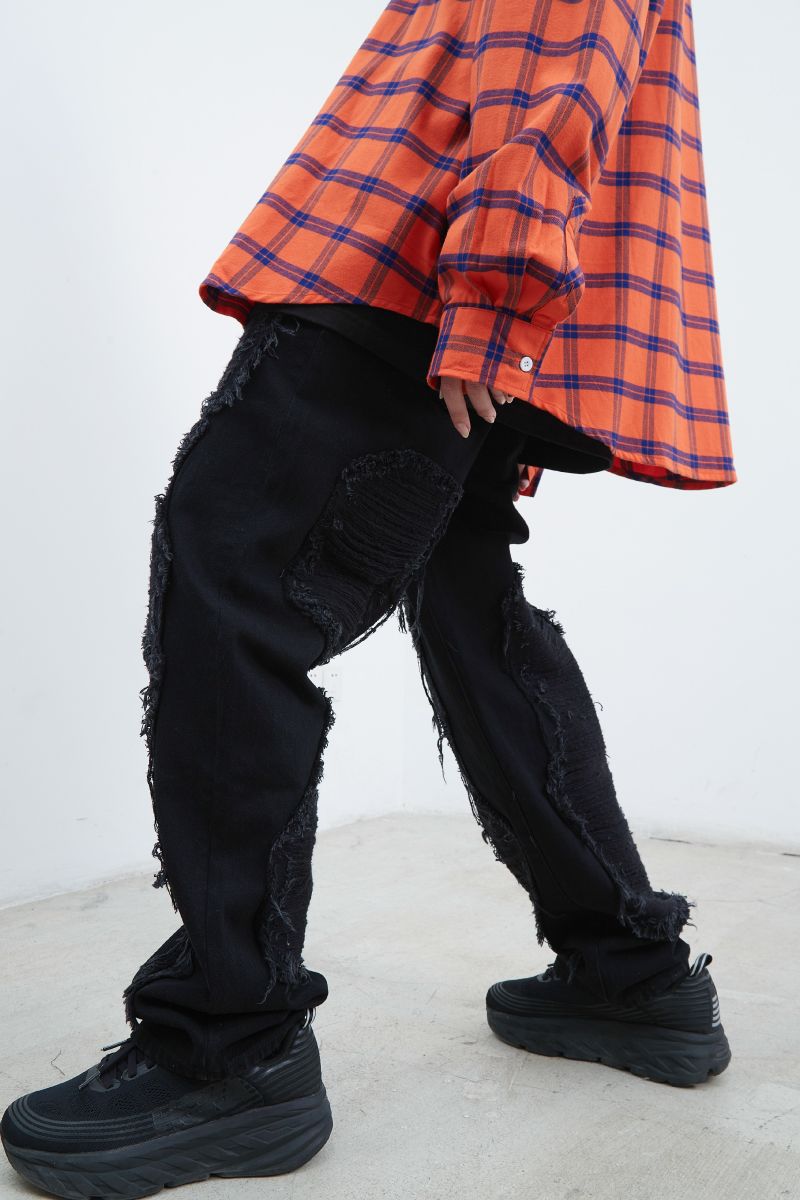 STEEPC Distressed Washed Jeans
