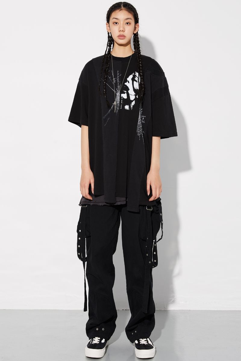 Unknown World Stitched Reconstructed Tee