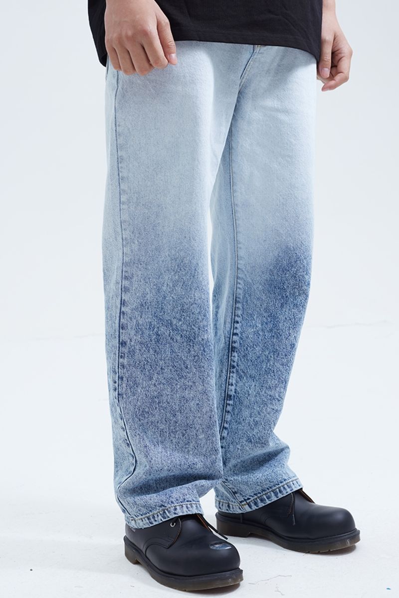 STEEPC Gradient Washed Jeans