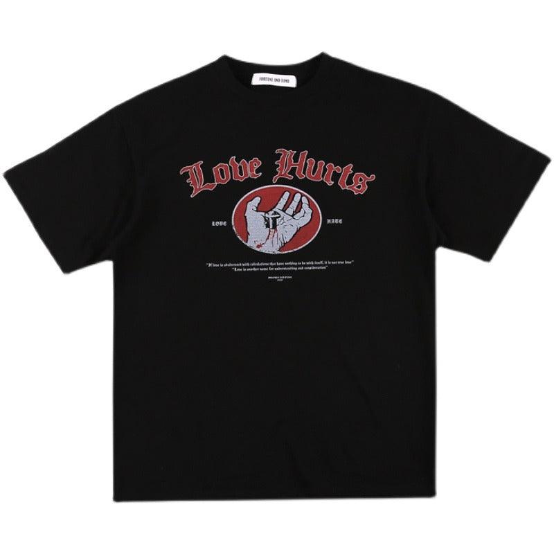 F&F Gothic Font Love Hurts Tee