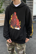 CZ Retro Flame Print Hoodie