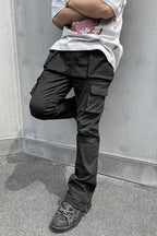 CZ Multi-Pocket Straight Flared Trousers