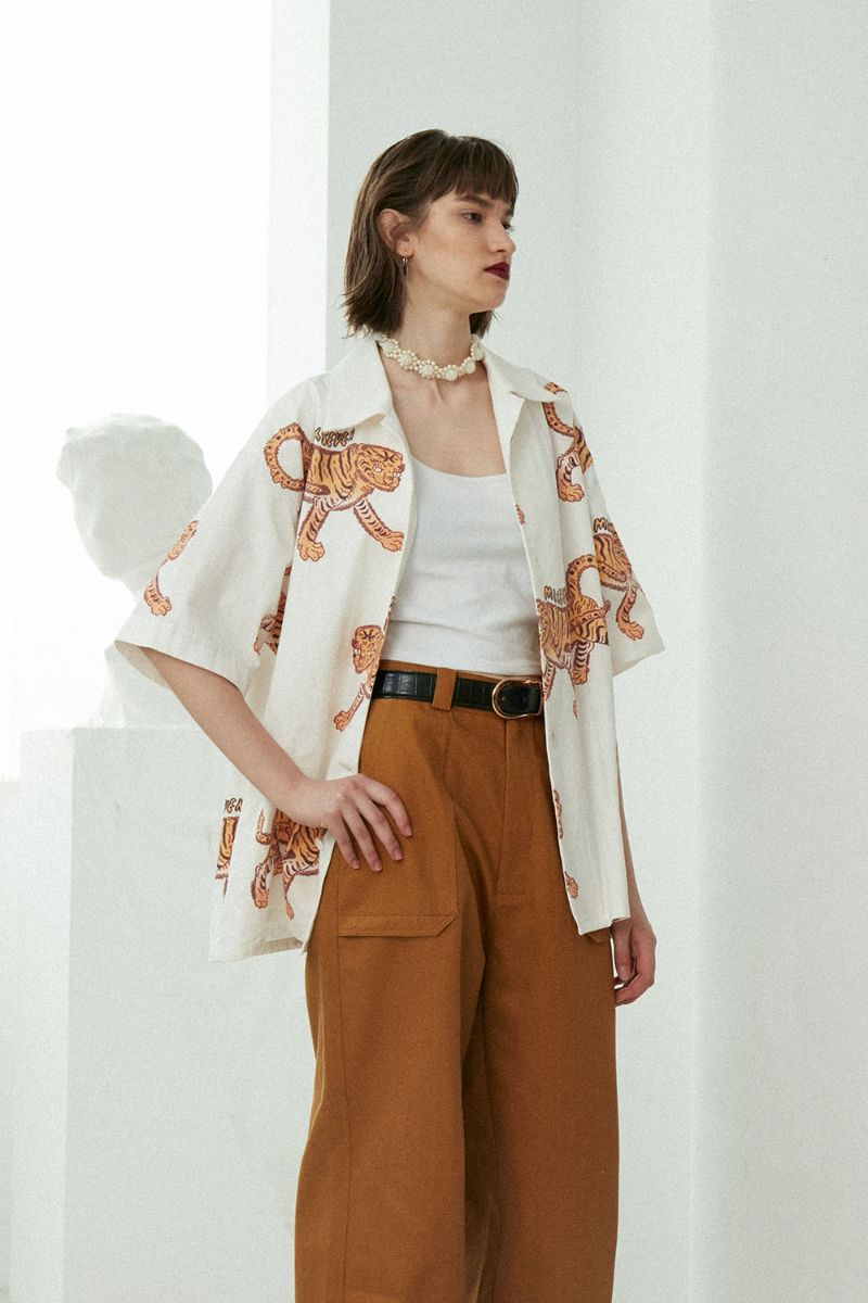 Mix7 Tigers Cuban Shirt