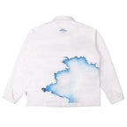 Empty Reference White Flame Printed Coach Jacket