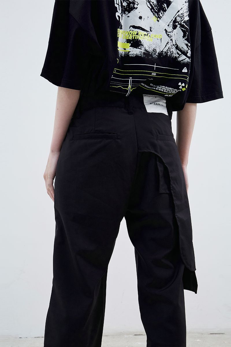 STEEPC Stitching Straight Trousers