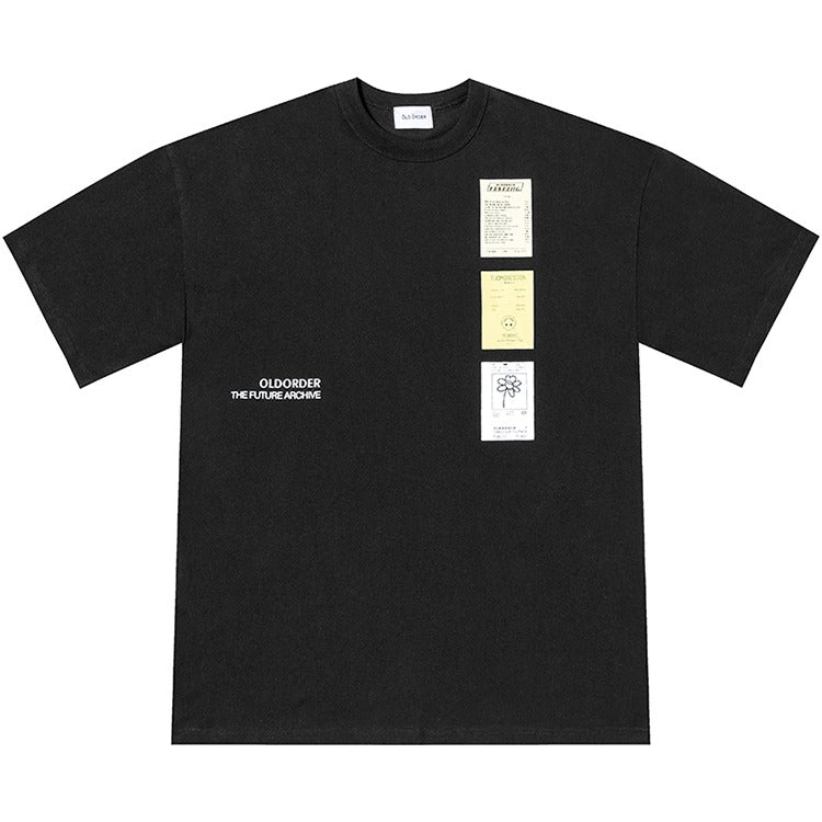 Old Order Stickers Print Logo Tee