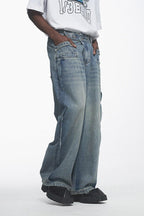 BNP Custom Rings Straight Loose Jeans