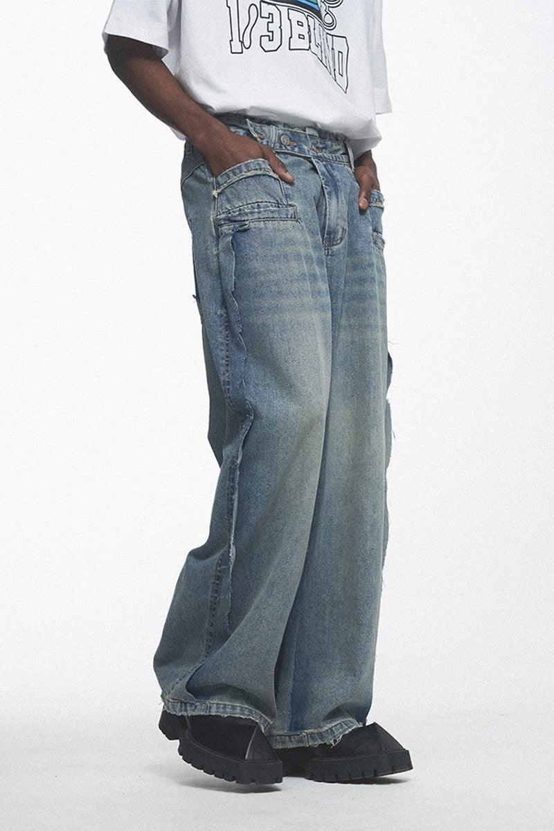 BNP Custom Rings Straight Loose Jeans