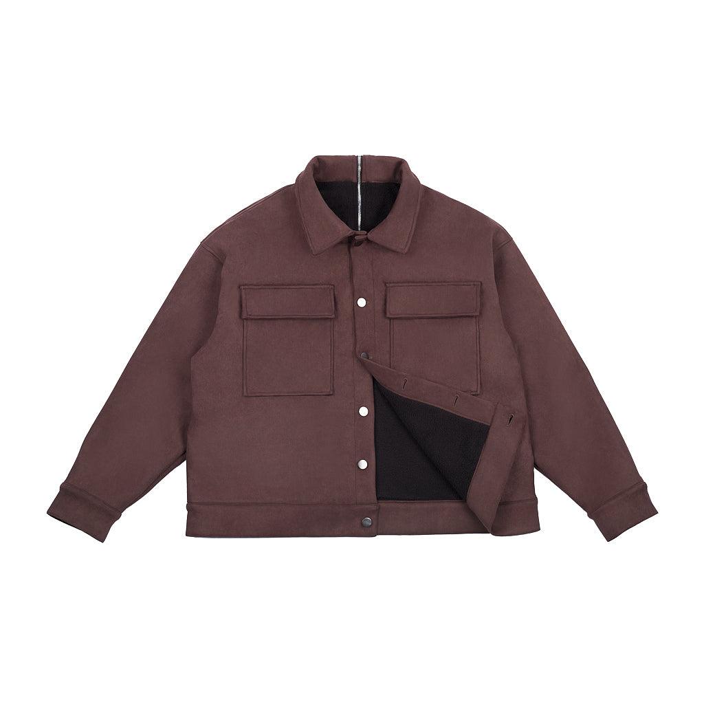 Antidote Suede Basic Zipper Jacket