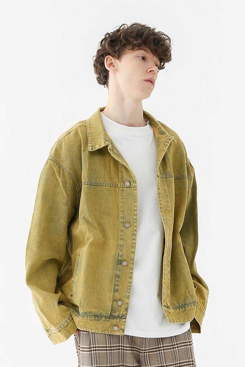 CZ Washed Yellow Jeans Jacket