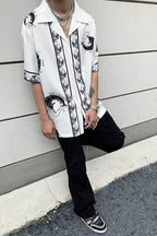 CZ Sea Print Cuban Shirt