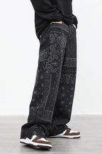 CZ Bandana Pattern Straight Trousers