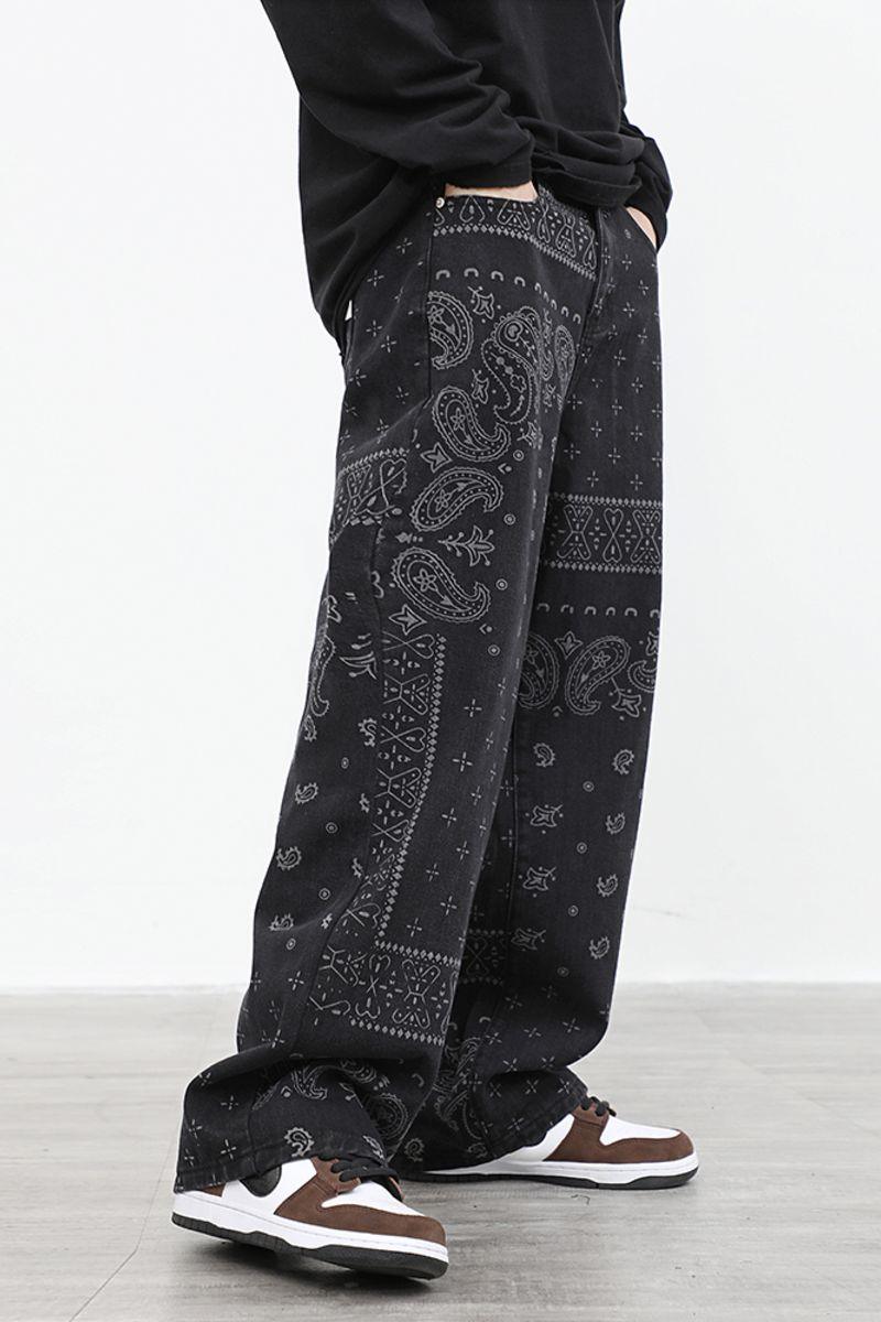 CZ Bandana Pattern Straight Trousers