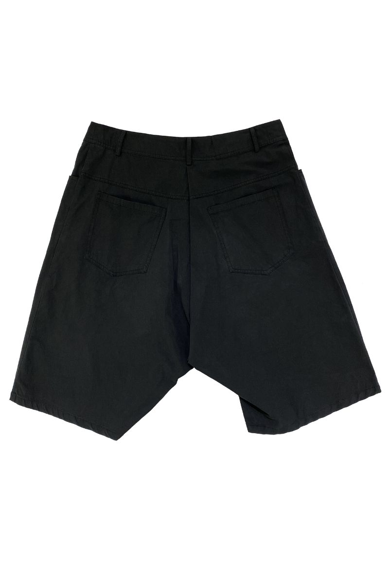 Unknown World Asymmetrical Pleated Shorts