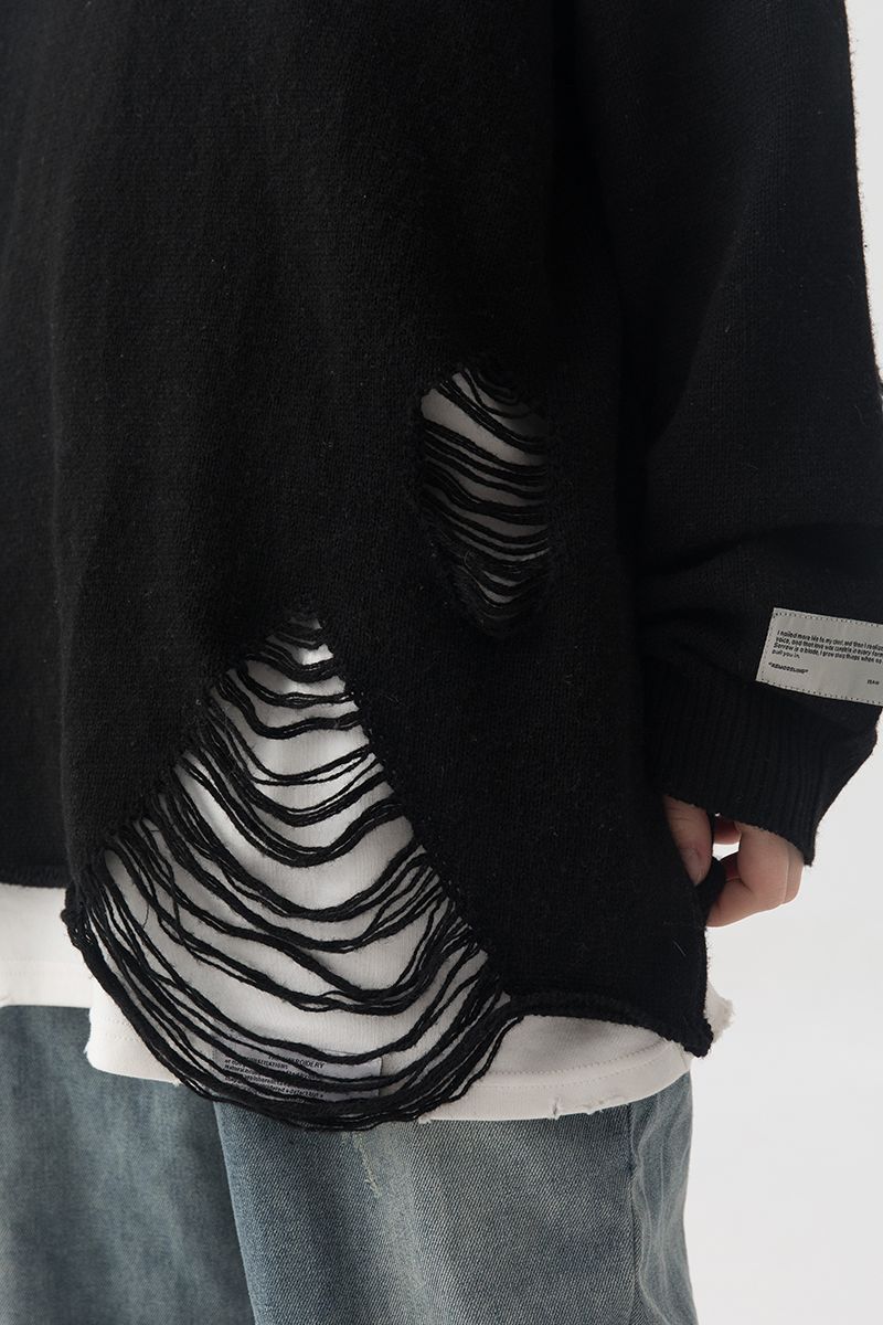 THINGY Destroyed Irregular Sweater