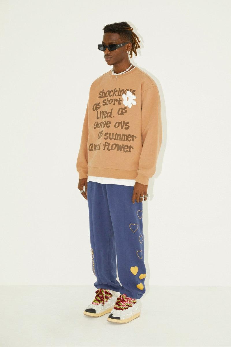 Empty Reference Heavy Knit Love Sweatpants