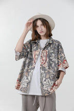 Error Code Flower Full Print Cuban Shirt