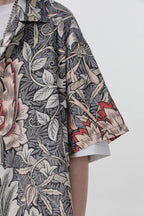 Error Code Flower Full Print Cuban Shirt