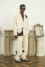 Empty Reference Flower Corduroy Suit Jacket