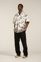 Empty Reference Leopard Pattern Cuban Shirt