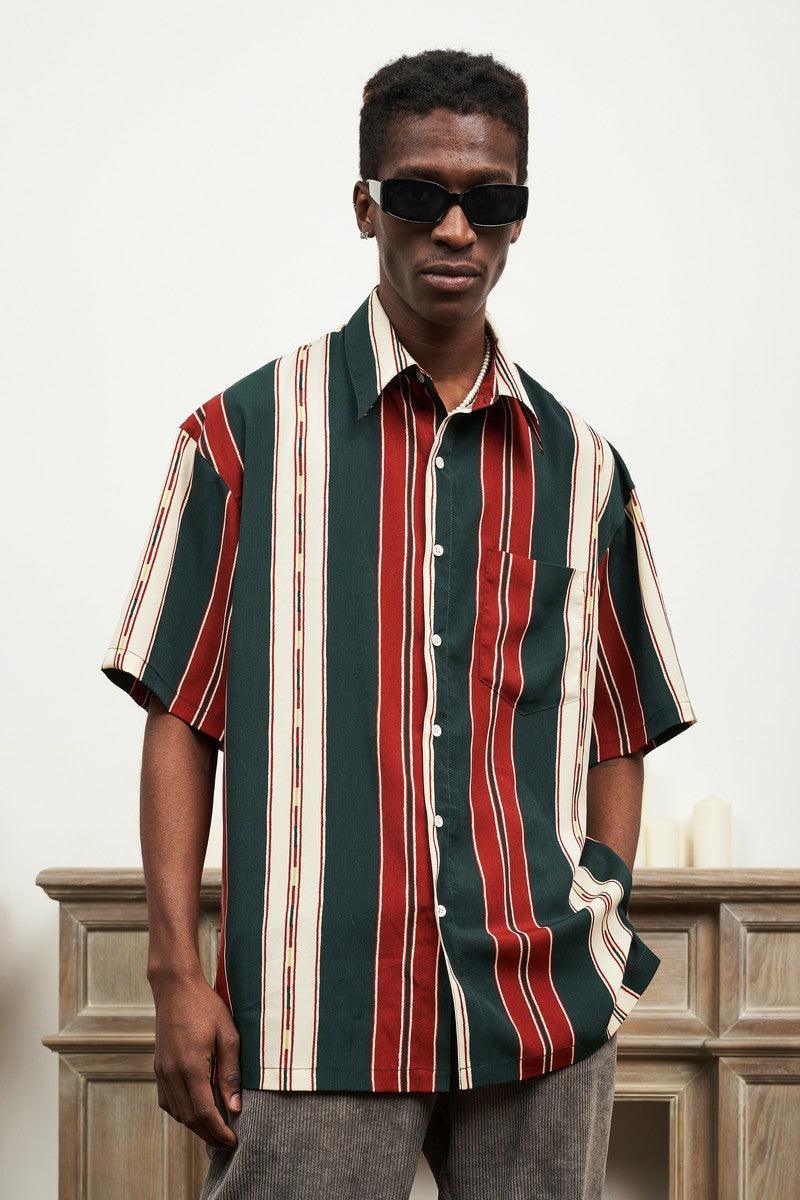 Empty Reference Striped Retro Shirt