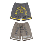 F2CE Embroidered Washed Shorts