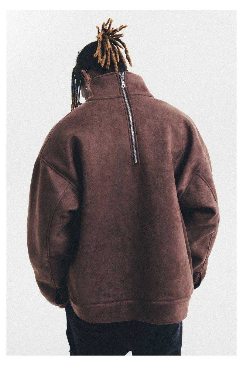 Antidote Suede Basic Zipper Jacket
