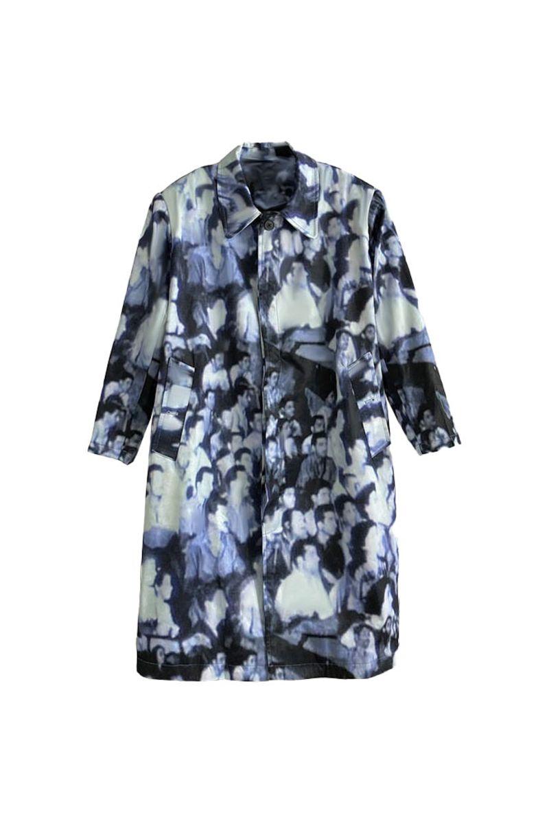 CZ Faces Printed Coat