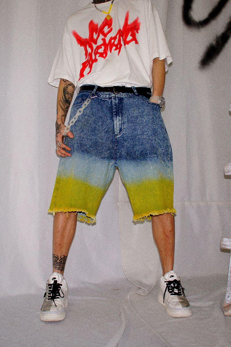 CZ Tie Dyed Jeans Shorts