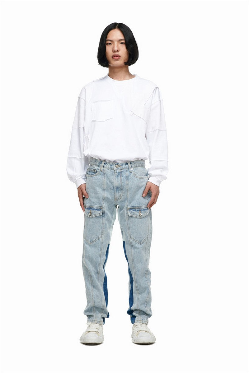 Old Order Front Pockets Washed Jeans