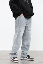CZ Washed Structure Straight Jeans