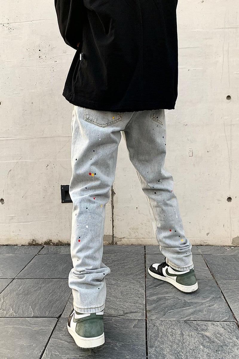 CZ Splash Ink Loose Jeans - UK Only