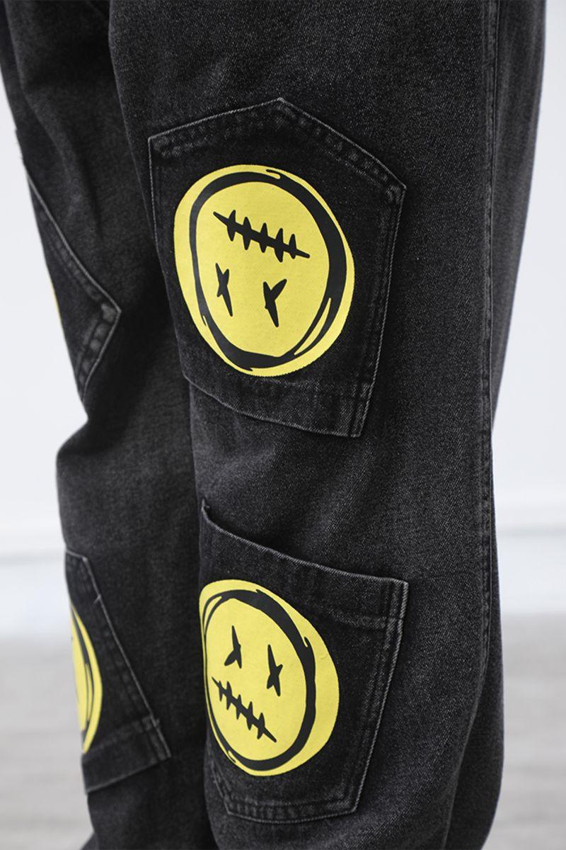 CZ Dead Emoji Multi Pockets Jeans