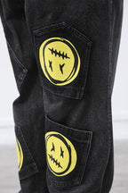 CZ Dead Emoji Multi Pockets Jeans