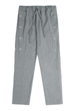 BNP Metal Rings Breasted Straight Pants - UK Only