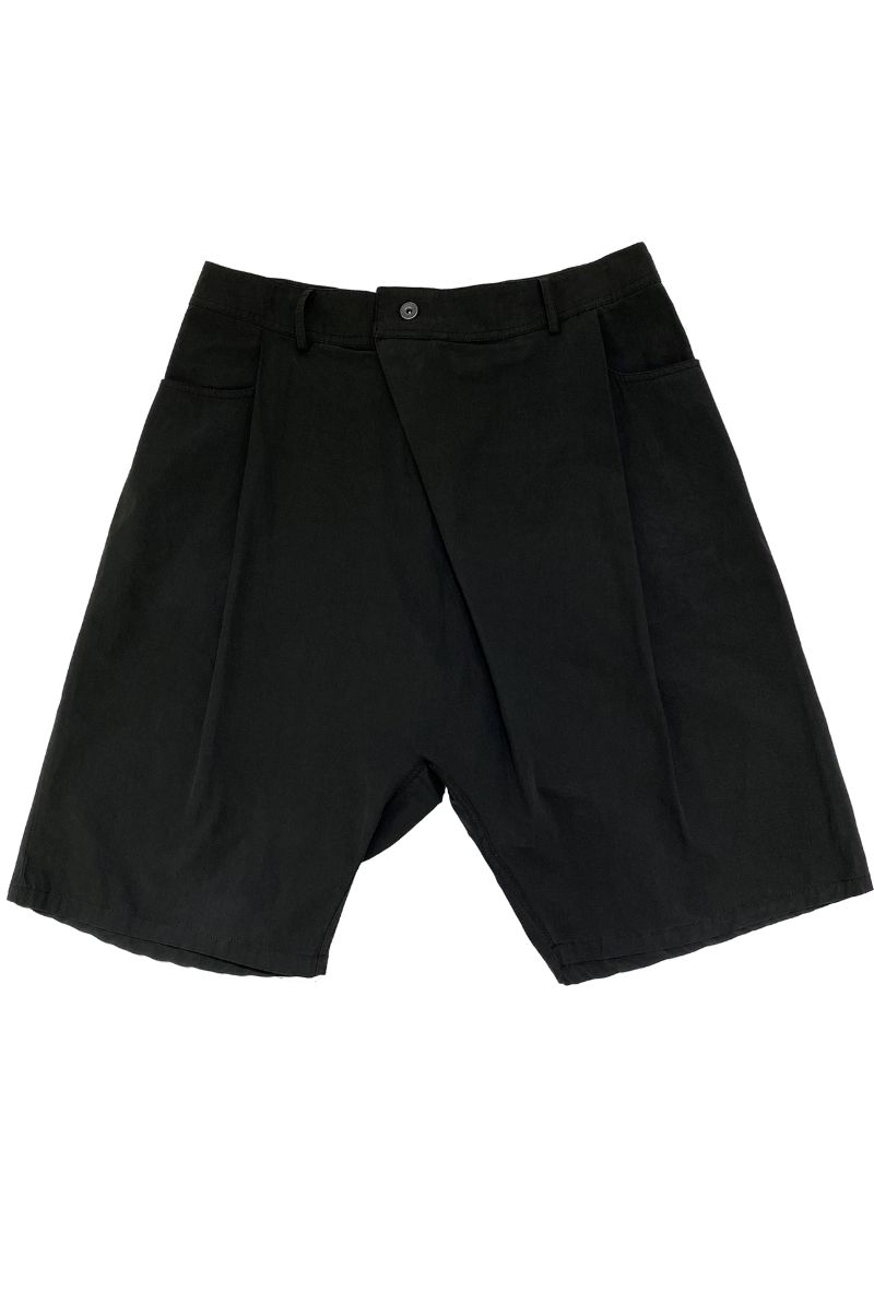 Unknown World Asymmetrical Pleated Shorts