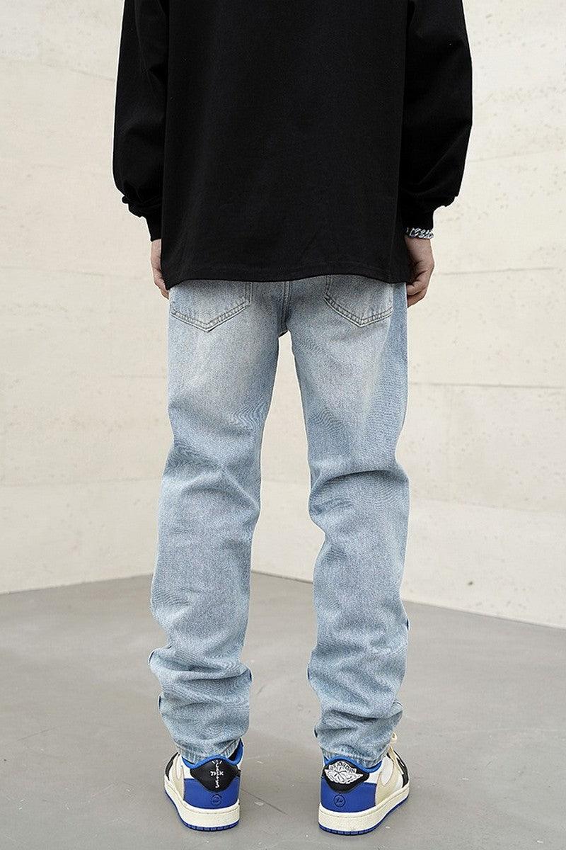 CZ Enthusiastic Print Straight Jeans