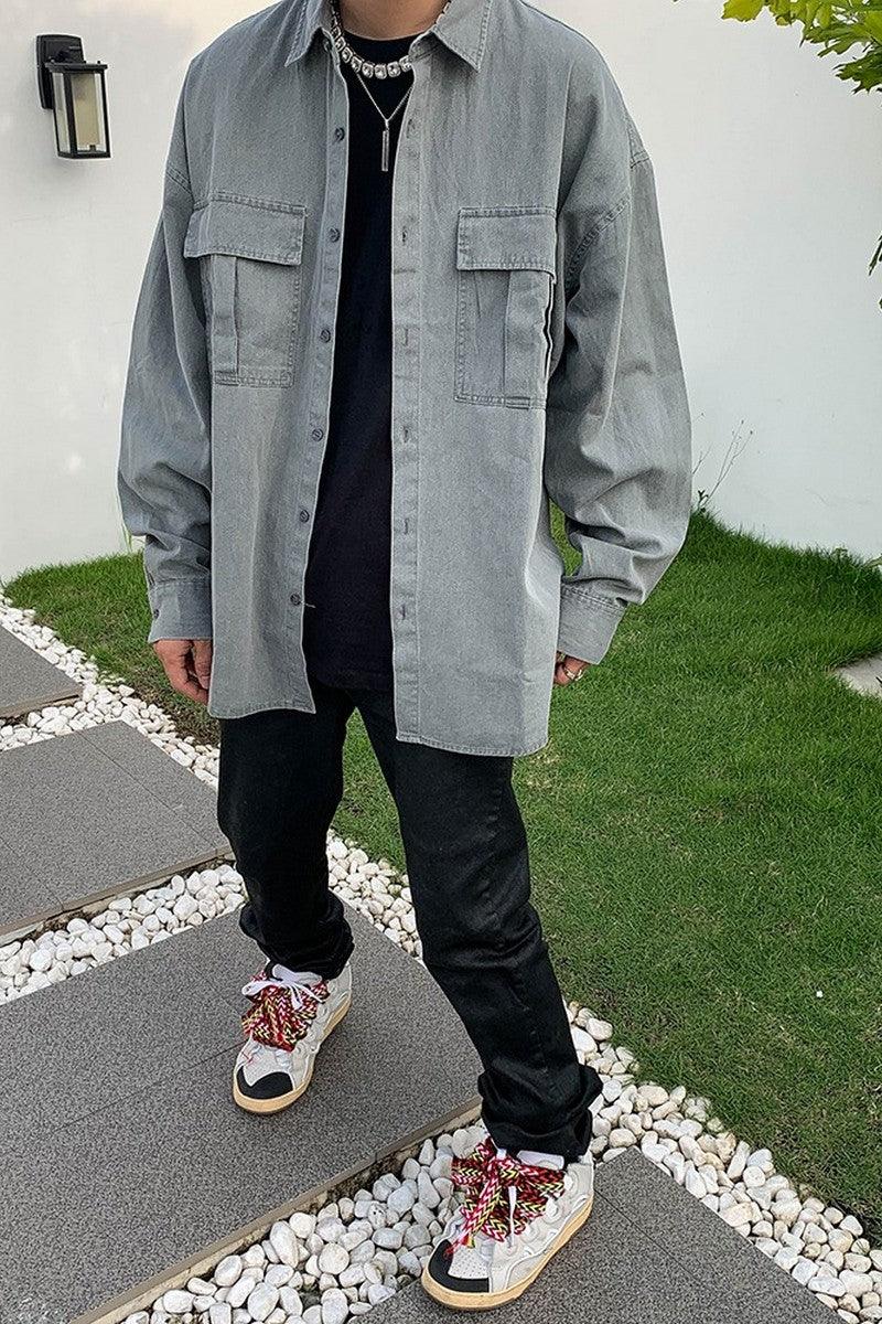 CZ Oversized Twill Basic Shirt