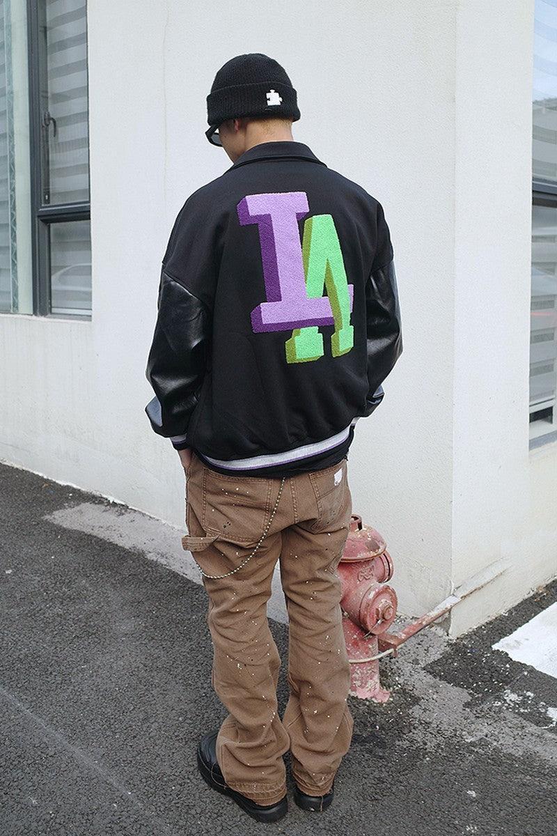 CZ LA Embroidered Varsity Jacket