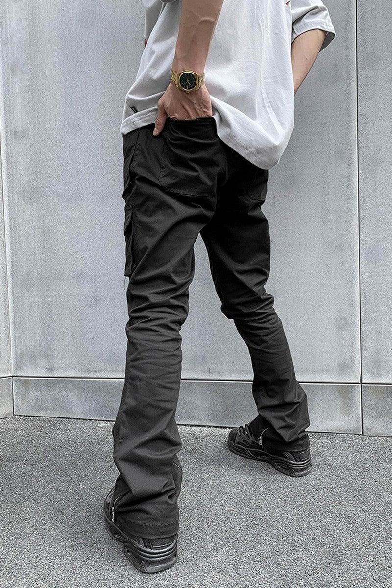 CZ Multi-Pocket Straight Flared Trousers