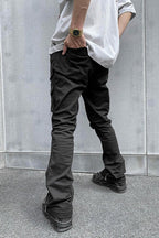 CZ Multi-Pocket Straight Flared Trousers